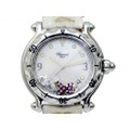 【CHOPARD ショパール】ハッピーフィッシュ 28/8347 シェル文字盤 SS/革 デイト クォーツ メンズ 9903-1
