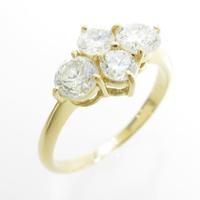 K18YG ダイヤモンドリング