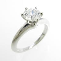 ティファニー クラッシックソリティア リング 0．89ct・F・VS1・3EXCELLENT20％引き
