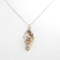 K18PG ダイヤモンドネックレス