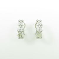 K18WG ハート ダイヤモンドピアス10％引き