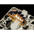 ！新着【POLA ポーラ】K18YG/PT イエローゴールド 指輪 リング サファイア1.09ct ダイヤモンド0.36ct 5.7ｇ 8号 レディース 00127-0
