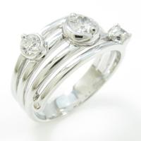 K18WG ダイヤモンドリング