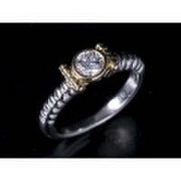 【Christian Dior クリスチャンディオール】 K18YG/PT950 イエローゴールド/プラチナ 指輪 リング 4.8g 5.5号 レディース 11724-0