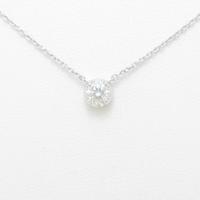 【リメイク】K18WG ソリティア イヤモンドネックレス