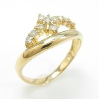 K18YG ダイヤモンドリング