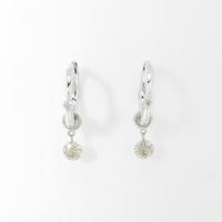 K18WG 2WAY ダイヤモンドピアス