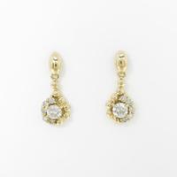 K18YG ダイヤモンドピアス