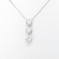 【新品】プラチナダイヤモンドネックレス 1．041ct・F・SI2・GOOD10％引き