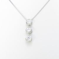【新品】プラチナダイヤモンドネックレス 1．041ct・F・SI2・GOOD10％引き