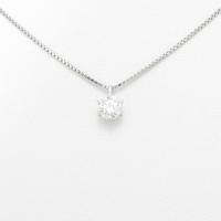 【リメイク】プラチナダイヤモンドネックレス 0．407ct・F・SI2・GOOD
