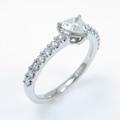 プラチナダイヤモンドリング 0．334ct・F・SI1・ハートシェイプ