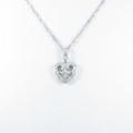 PT ハート ダイヤモンドネックレス