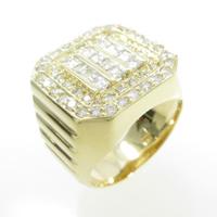 K18YG ダイヤモンドリング