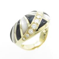 750YG カラーストーンリング