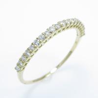 【リメイク】K18YG ハーフエタニティ ダイヤモンドリング