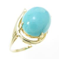 18KTYG トルコイシリング