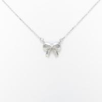 4゜C リボン ダイヤモンドネックレス