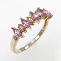 K18PG ピンクサファイヤリング