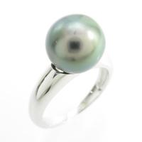 K18WG クロチョウパールリング