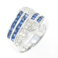 K18WG サファイヤリング