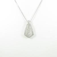 K18WG ダイヤモンドネックレス