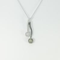 K18WG ダイヤモンドネックレス20％引き