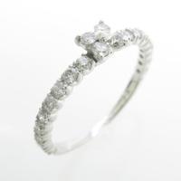 K18WG ダイヤモンドリング