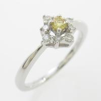 K18WG ダイヤモンドリング