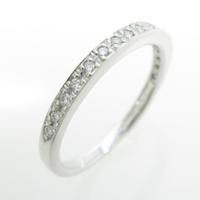 K18WG ハーフエタニティ ダイヤモンドリング20％引き