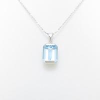 K18WG ブルートパーズネックレス10％引き