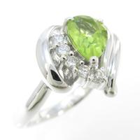 K18WG ペリドットリング20％引き