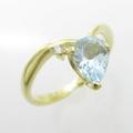 K18YG アクアマリンリング