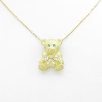 K18YG クマ ダイヤモンドネックレス