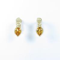 K18YG シトリンイヤリング