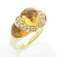 K18YG シトリンリング20％引き