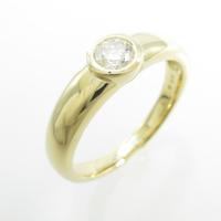 K18YG ソリティア ダイヤモンドリング