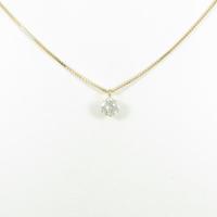 K18YG ダイヤモンドネックレス 0．314ct・K・SI2・VERYGOOD