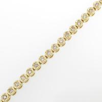 K18YG ダイヤモンドブレスレット20％引き