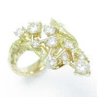 K18YG ダイヤモンドリング