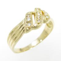 K18YG ダイヤモンドリング