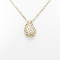 K18YG パヴェ ダイヤモンドネックレス10％引き