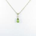 K18YG ペリドットネックレス