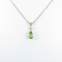 K18YG ペリドットネックレス