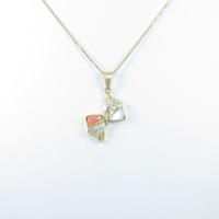 K18YG リボン カラーストーンネックレス10％引き