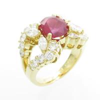 K18YG ルビーリング30％引き