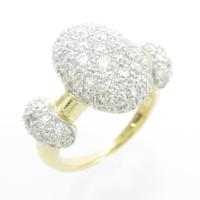 K18YG／K18WG パヴェ ダイヤモンドリング