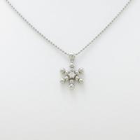 PT スノーフレーク ダイヤモンドネックレス30％引き