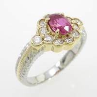 PT／K18YG ルビーリング20％引き