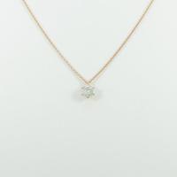 【リメイク】K18PG ダイヤモンドネックレス 0．323ct・J・SI1・GOOD